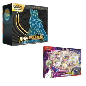 Pokemon TCG - Evolving Powers Collection Box & Mega Evolution ETB (Lucario) - Bundle